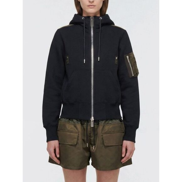 Sacai Sweatshirt Woman Navy